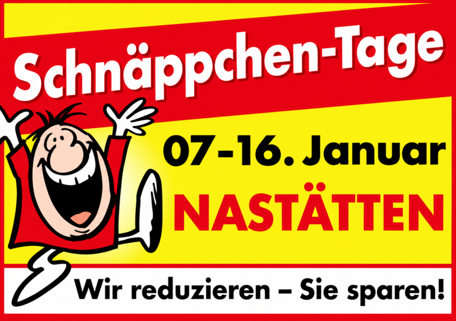 Plakat Schnäppchenmarkt